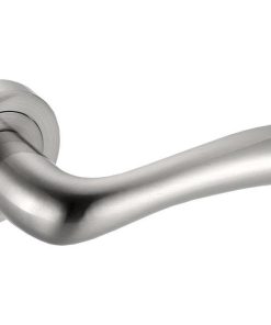 JUEGO MANIVELA ALUMINIO OSLO ROSETA REDONDA NIQUEL