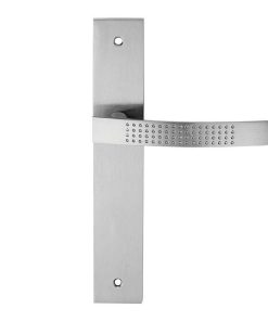 JUEGO MANIVELA CON PLACA ALU-ZAMAK NIQUEL
