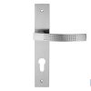 JUEGO MANIVELA CON PLACA Y HENDIDURA CERRADURA ALU-ZAMAK
