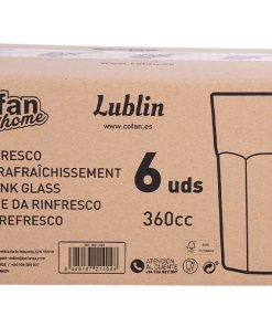 PACK 6 UDS VASO REFRESCO 36 CL MODELO LUBLIN 6 PACK 6 UDS VASO REFRESCO 36 CL MODELO LUBLIN