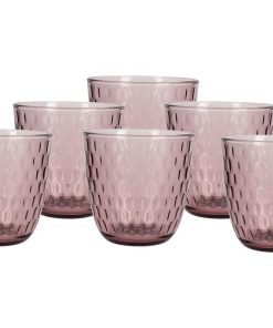 Alternative view of PACK 6 VASOS DE AGUA VIDRIO 29 CL COLOR PURPURA CLARO MODELO ÓPALO