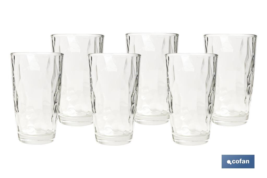 PACK 6 VASOS ALTO VIDRIO 47 CL MODELO JADE 2 PACK 6 VASOS ALTO VIDRIO 47 CL MODELO JADE - Imagen 2