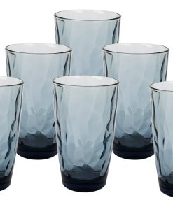 Alternative view of PACK 6 VASOS ALTO VIDRIO 47 CL COLOR AZUL MODELO JADE