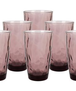 Alternative view of PACK 6 VASOS ALTO VIDRIO 47 CL COLOR PURPURA MODELO JADE