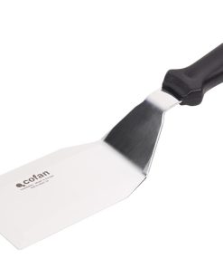 ESPÁTULA ACODADA INOXIDABLE PARA BARBACOA 27,5 X 7,5 CM