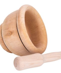 MORTERO DE MADERA CON MAZA Ø14 CM