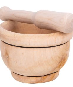 MORTERO DE MADERA CON MAZA Ø14 CM