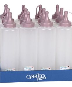 BOTELLA ACEITERA MODELO ALBAHACA 500 ML ROSA PALO 6X23cm