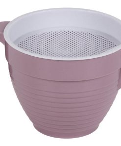 GRASERA COLADOR 500ml MODELO ALBAHACA ROSA PALO 16.5X12X10cm venta unitaria