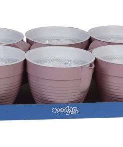 GRASERA COLADOR 500ml MODELO ALBAHACA ROSA PALO 16.5X12X10cm