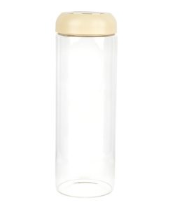 Alternative view of BOTE DE VIDRIO BOROSILICATO CON TAPA BEIGE GAMA LAUREL 1700 ML