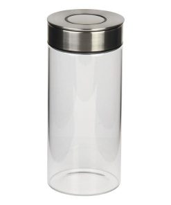 FRASCO BOROSILICATO+ACERO MODELO CICER 1700 ML 29.5 X 10 CM