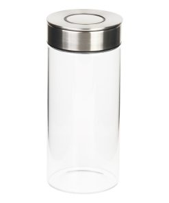FRASCO BOROSILICATO+ACERO MODELO CICER 1300ML 22.5 X 10  CM