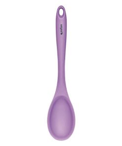 CUCHARA DE COCINA DE SILICONA MORADA MODELO VERGINI 27 X 5,7 CM