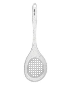 CUCHARA DE AGUJEROS DE SILICONA BLANCA MODELO BACH 34 CM