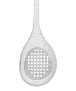 Alternative view of CUCHARA DE AGUJEROS DE SILICONA BLANCA MODELO BACH 34 CM