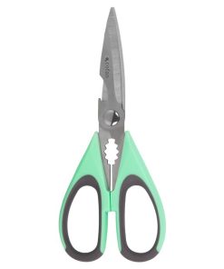 TIJERAS VERDES DE ACERO INOX. MODELO SENA 22 CM