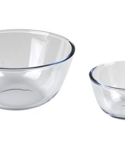 Alternative view of SET DE 2 ENSALADERAS DE VIDRIO BOROSILICATO MODELO BARITINA 800 ML - 2700 ML