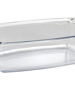 FUENTE OVAL ALARGADA DE VIDRIO BOROSILICATO MODELO BARITINA 1800 ML