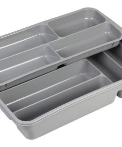 CUBERTERO  GRIS 40X30X7 cm DOS ALTURAS venta unitaria