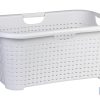 CESTA MULTIUSOS  CREMA  59 X 38 X 26 CM venta unitaria