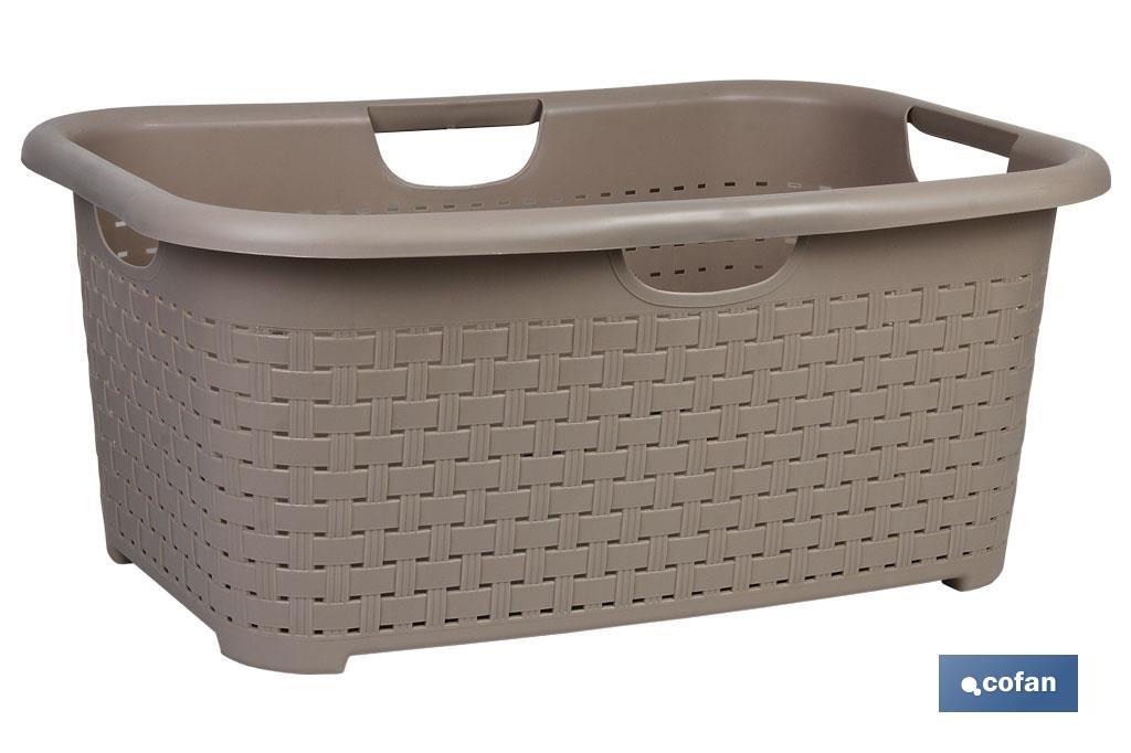 CESTA MULTIUSOS CREMA 59 X 38 X 26 CM venta unitaria 2 CESTA MULTIUSOS CREMA 59 X 38 X 26 CM venta unitaria - Imagen 2