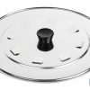 TAPA C/DESVAPO  ACERO INOX 24 cm