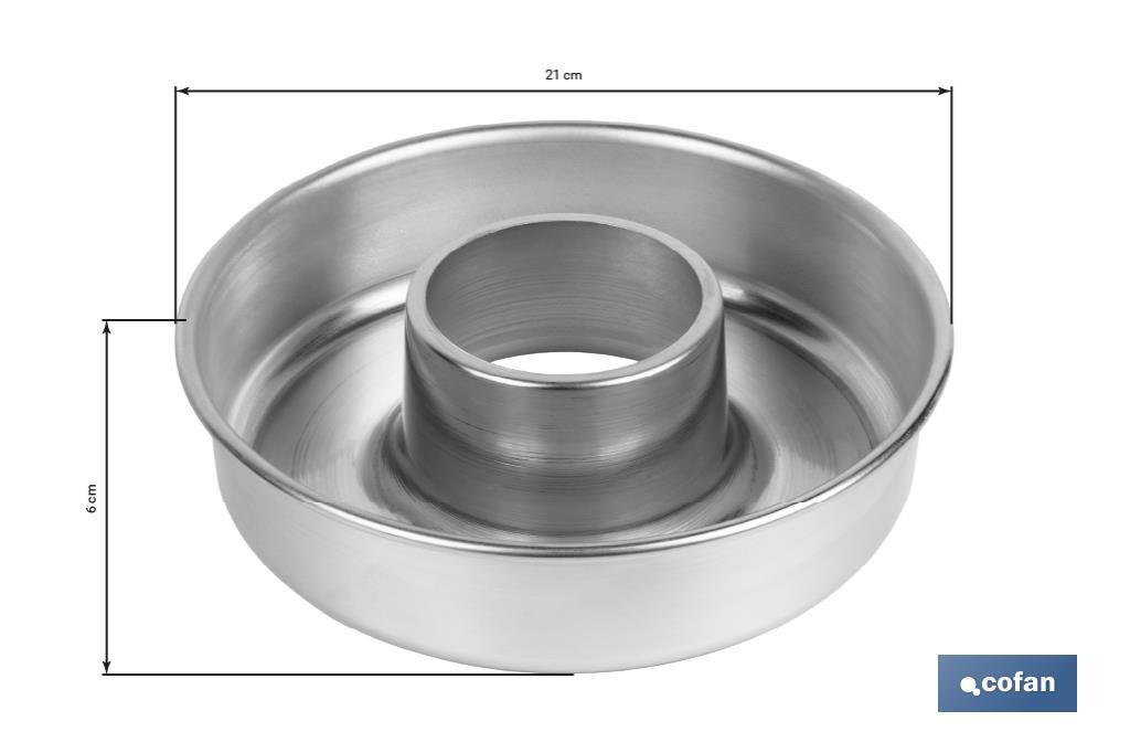 MOLDE ROSCO ALUMINIO 21cm 1 MOLDE ROSCO ALUMINIO 21cm
