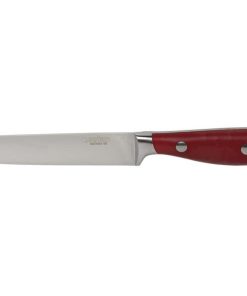 CUCHILLO VERDURAS  HOJA13cm MODELO AGUACEJO ROJO