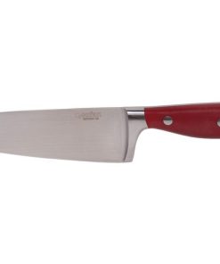 CUCHILLO COCINA HOJA15cm MODELO AGUACEJO ROJO