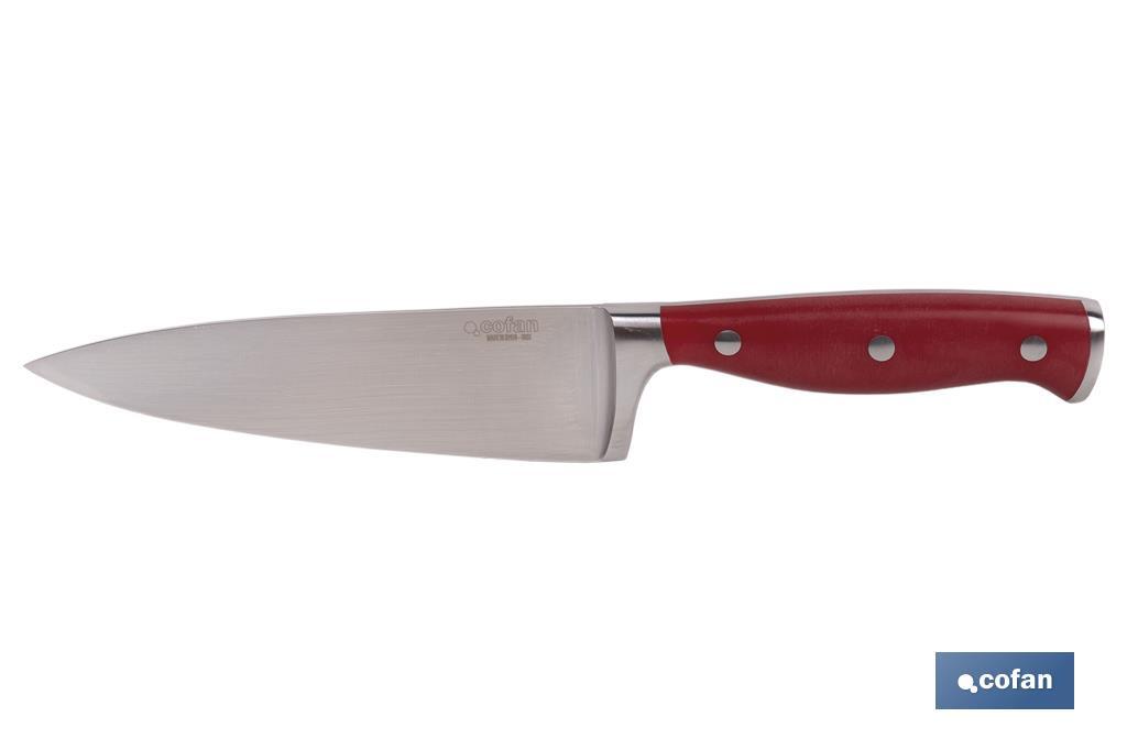 CUCHILLO COCINA HOJA15cm MODELO AGUACEJO ROJO 1 CUCHILLO COCINA HOJA15cm MODELO AGUACEJO ROJO