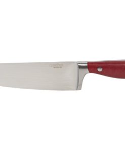CUCHILLO COCINA HOJA 17cm MODELO AGUACEJO ROJO