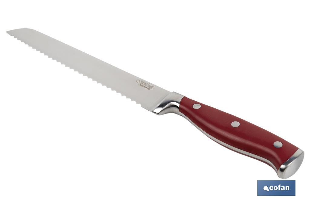 CUCHILLO PANERO HOJA 21cm MODELO AGUACEJO ROJO 2 CUCHILLO PANERO HOJA 21cm MODELO AGUACEJO ROJO - Imagen 2