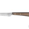 PACK 3 CUCHILLO CHULETERO MICRODENTADO HOJA 10cm  MODELO GULASH COLOR NOGAL