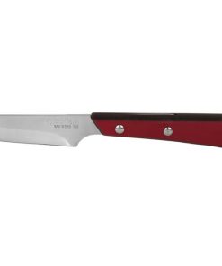 PACK 3 CUCHILLO DE MESA CON FILO HOJA 10cm  MODELO GULASH ROJO