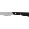 PACK 3 CUCHILLO DE MESA CON FILO HOJA 10cm  MODELO GULASH NEGRO