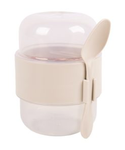 Alternative view of SET DE 3 RECIPIENTES CON TAPA, CUCHARA Y COMPARTIMIENTO INTERIOR  200ML+200ML