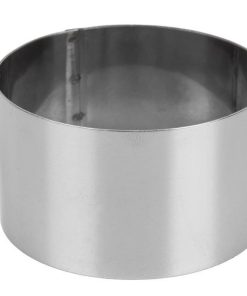 Alternative view of MOLDE REDONDO PARA EMPLATAR ACERO INOXIDABLE  8 X 4.5 CM