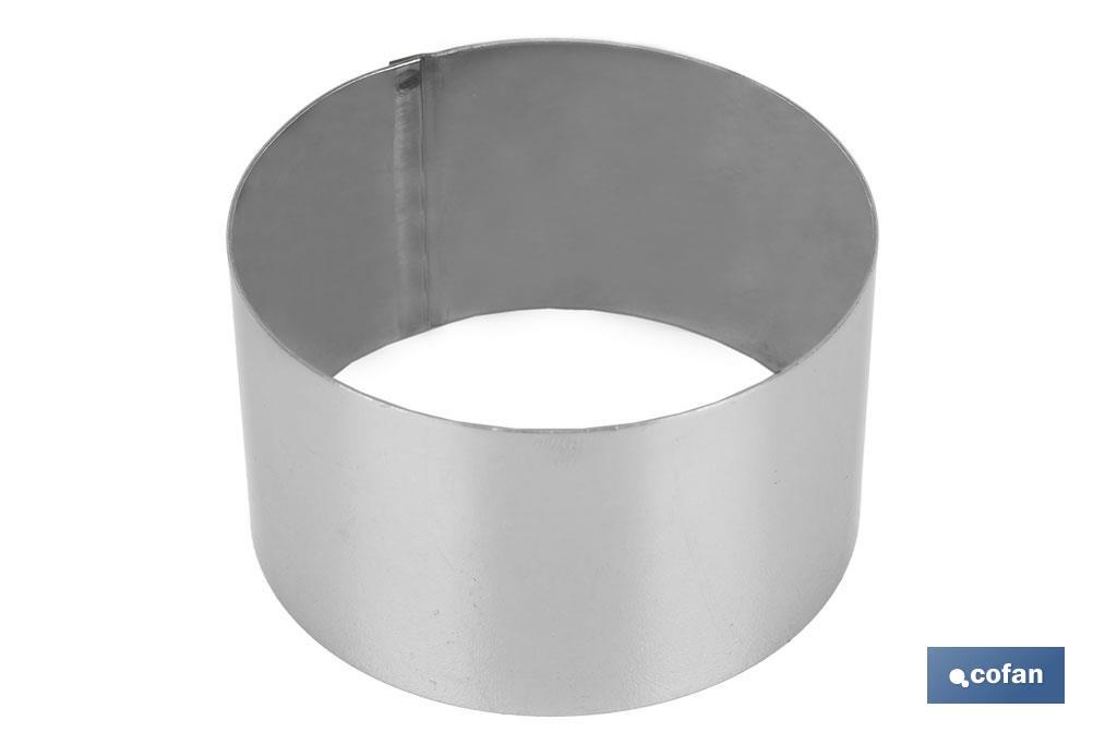 MOLDE REDONDO PARA EMPLATAR ACERO INOXIDABLE 8 X 4.5 CM 3 MOLDE REDONDO PARA EMPLATAR ACERO INOXIDABLE 8 X 4.5 CM - Imagen 3