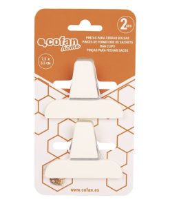 PACK DE 2 PINZAS PARA CERRAR BOLSAS DE COMIDA 7,5 X 5,5 CM 7 PACK DE 2 PINZAS PARA CERRAR BOLSAS DE COMIDA 7,5 X 5,5 CM