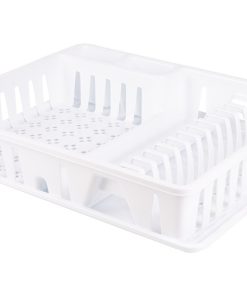 ESCURREPLATOS CON BANDEJA BLANCO 48 X 38,5 X 9.5 CM 6 ESCURREPLATOS CON BANDEJA BLANCO 48 X 38,5 X 9.5 CM
