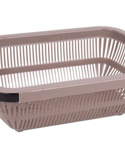 ESCURRIDOR RECTANGULAR EXTENSIBLE MARRÓN 50,5 X 24,5 X 11,5 CM