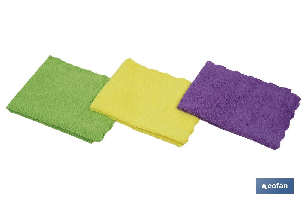 PACK DE 3 BAYETAS DE MICROFIBRA 40X30cm venta unitaria 2 PACK DE 3 BAYETAS DE MICROFIBRA 40X30cm venta unitaria - Imagen 2