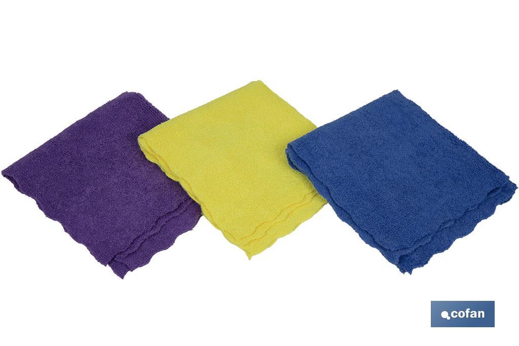 PACK DE 3 BAYETAS MICROFIBRA 30x30cm 1 PACK DE 3 BAYETAS MICROFIBRA 30x30cm