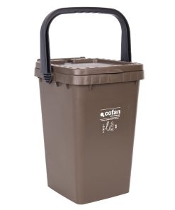 CONTENEDOR MARRON PARA RESIDUOS ORGANICOS  25L