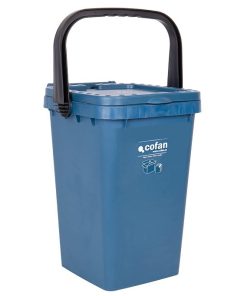 CONTENEDOR AZUL PARA PAPEL-CARTON 25L.