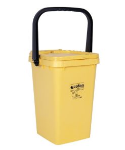 CONTENEDOR AMARILLO PARA PLASTICOS-LATAS, 25L.