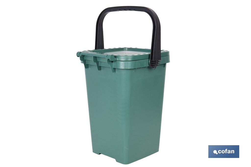 CONTENEDOR VERDE PARA VIDRIO 25L. 3 CONTENEDOR VERDE PARA VIDRIO 25L. - Imagen 3