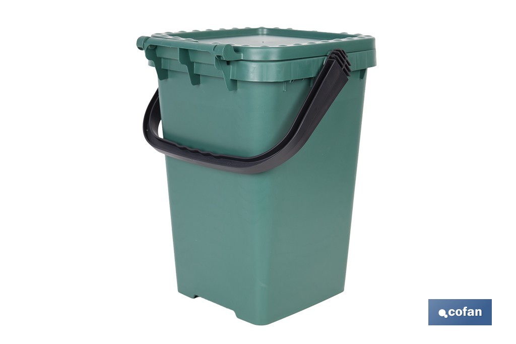 CONTENEDOR VERDE PARA VIDRIO 25L. 4 CONTENEDOR VERDE PARA VIDRIO 25L. - Imagen 4