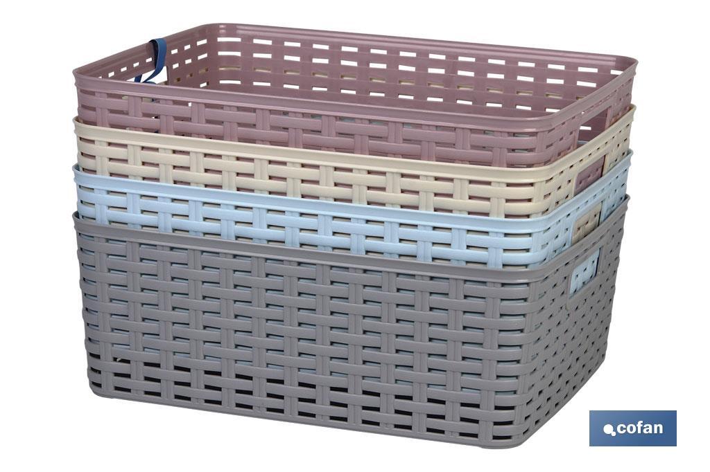 CESTA MULTIUSOS 12L 36X28x13.5cm GRIS venta unitaria 1 CESTA MULTIUSOS 12L 36X28x13.5cm GRIS venta unitaria